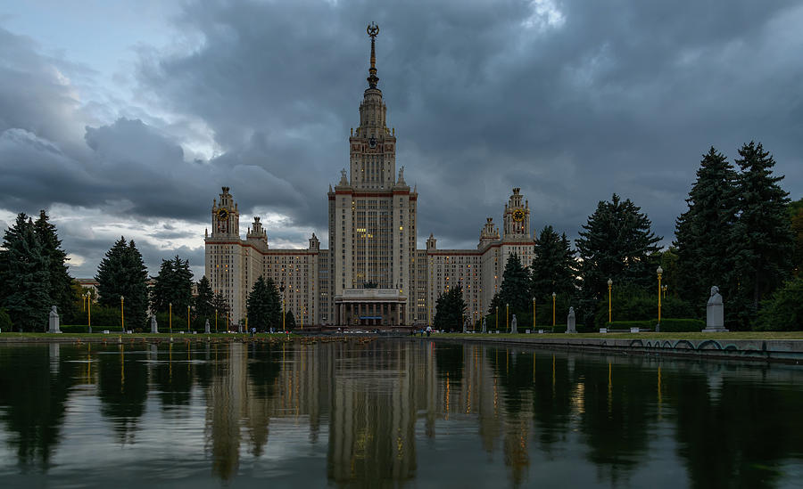 Architecture Photograph -  Lomonosov Moscow State University. by Vladimir Arndt