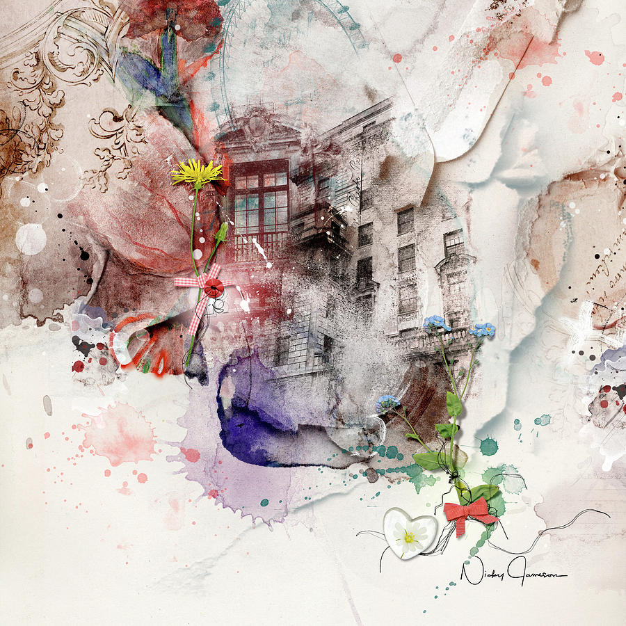 London Bouquet Mixed Media by Nicky Jameson