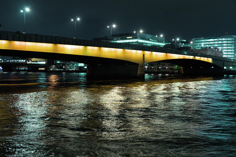 London Bridge at night Photograph by Angelo DeVal