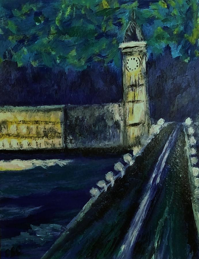 London Bridge Painting by Christy Saunders Church