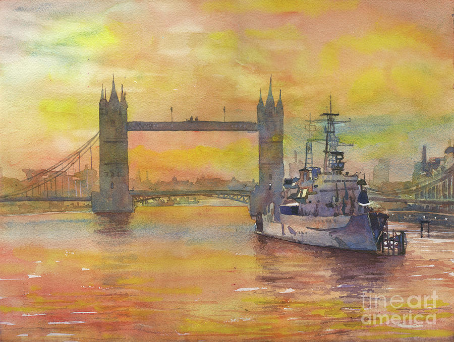 London Bridge Painting by Ryan Fox