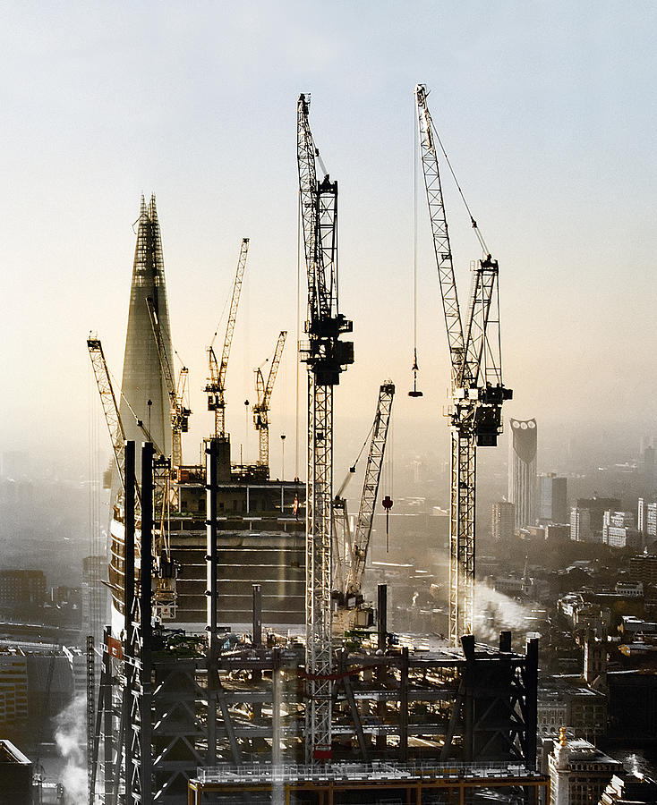 London City construction Photograph by Howard Kingsnorth