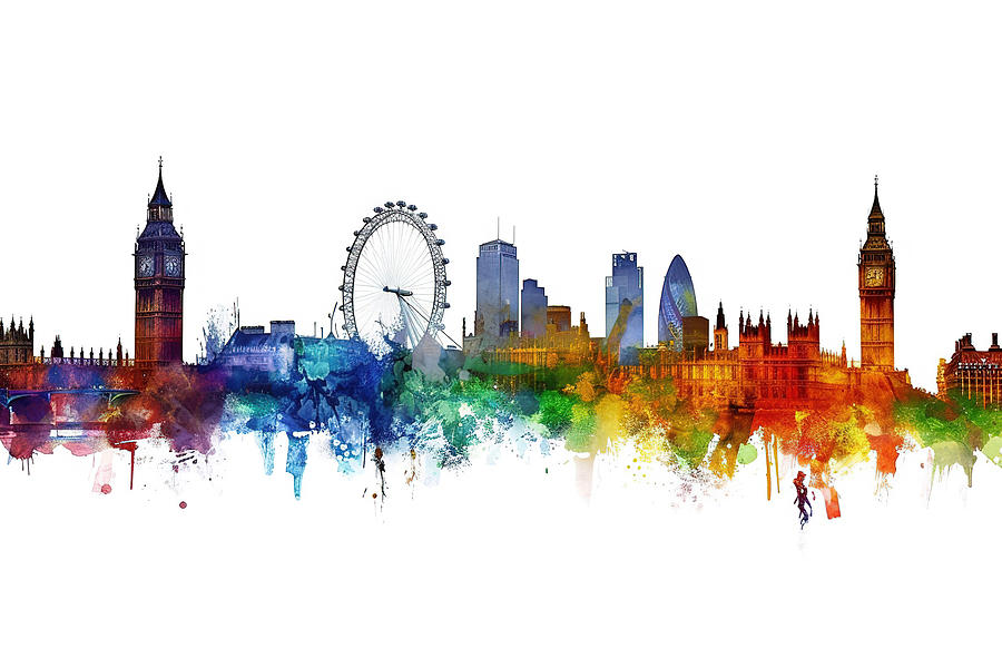 London City Skyline Digital Art