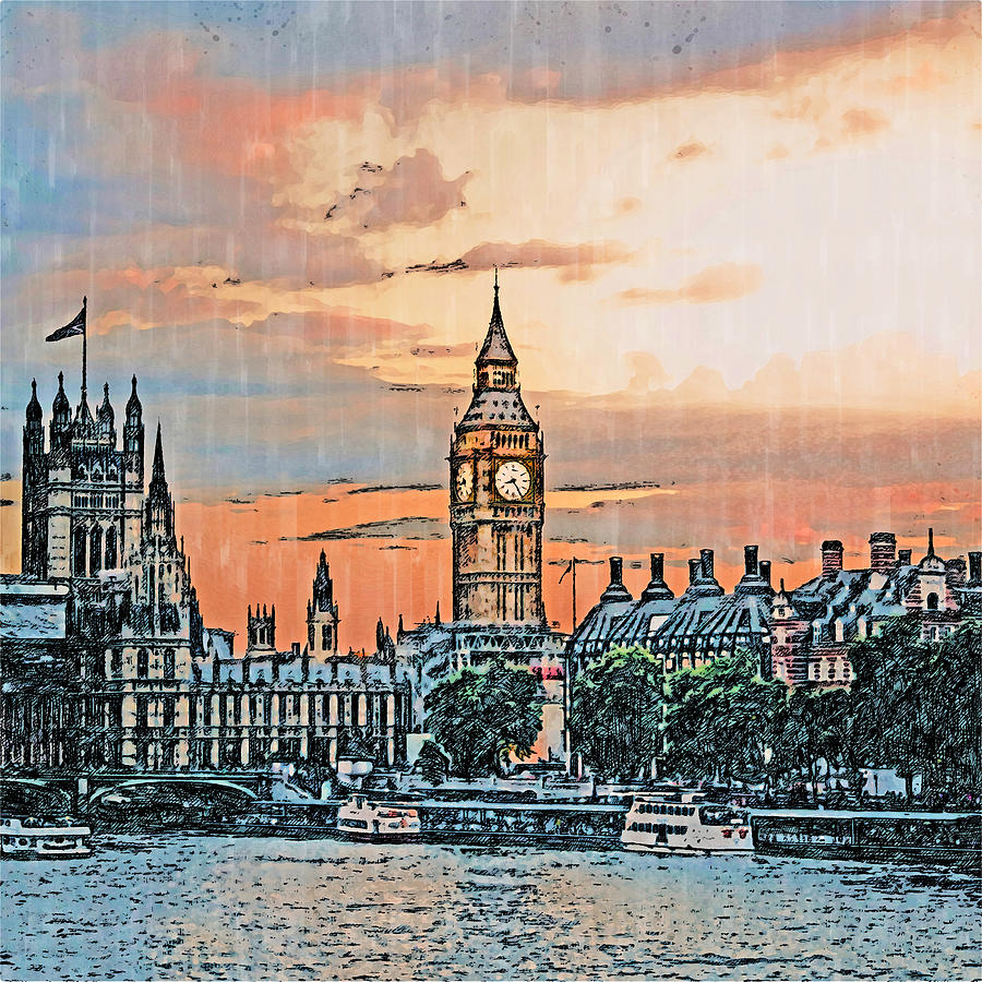 London Cityscape - 13 Painting