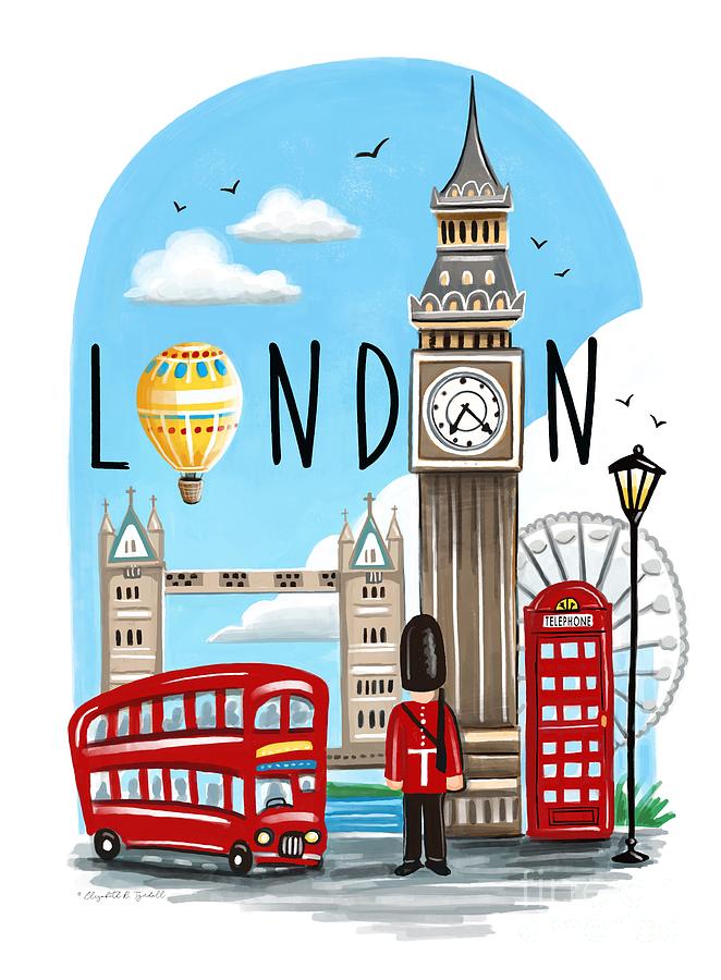 London Painting by Elizabeth Robinette Tyndall
