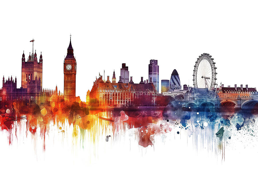 London England Skyline Digital Art