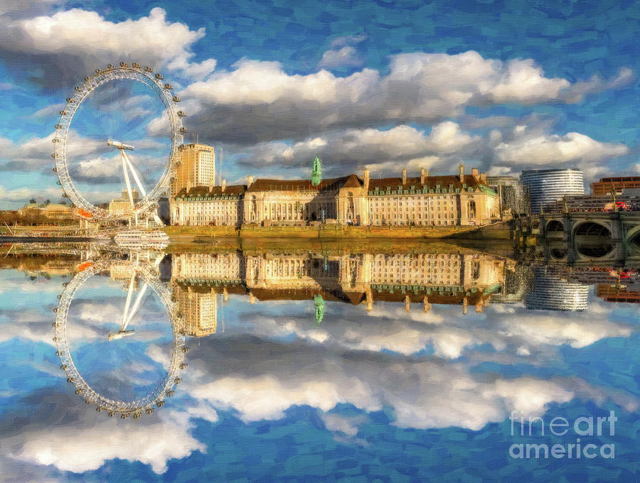 London Photograph - London Eye Art by Adrian Evans