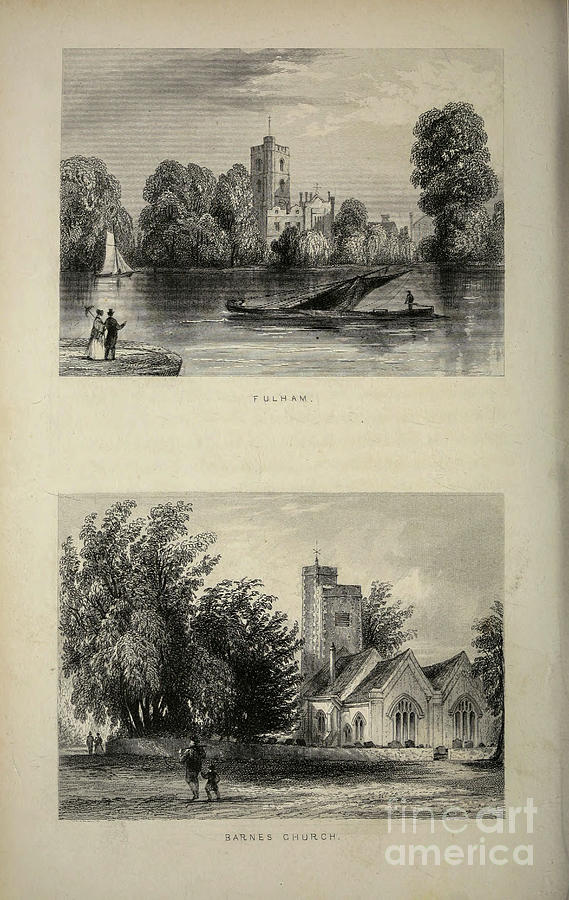 London Fulham And Barnes Church M1 Drawing