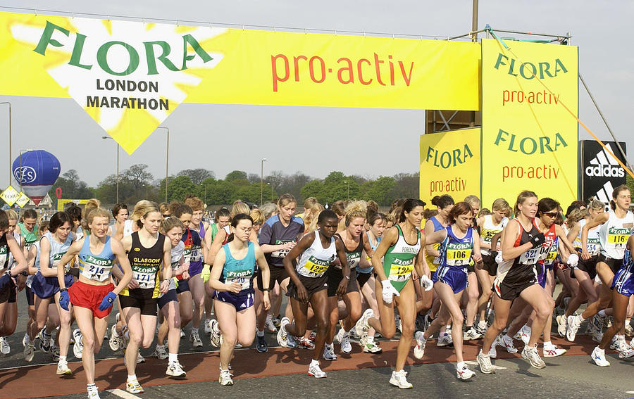 London Marathon X Photograph by Jamie McDonald