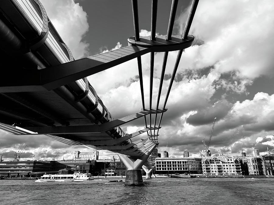 London Millenium Bridge From Below Photograph