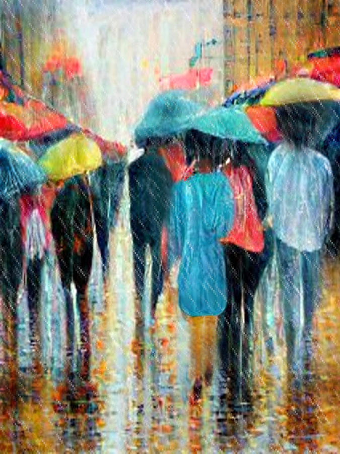 London Rain Painting by Issie Alexander - Fine Art America