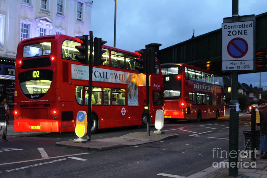 London Photograph - London Red Buses by Doc Braham