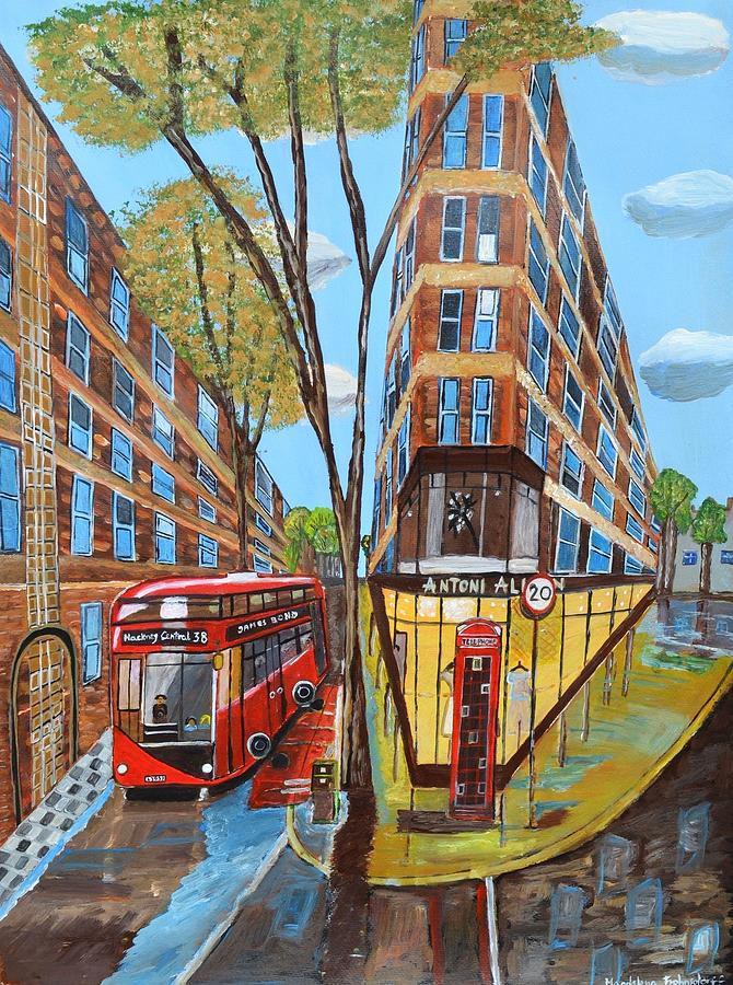 London Rosebery Avenue Painting by Magdalena Frohnsdorff