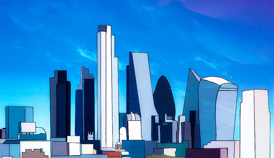 London Skyline Digital Art by John Mckenzie