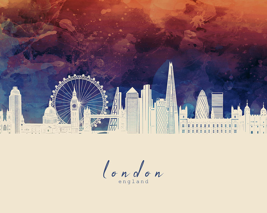 London Skyline Panorama 3 Digital Art