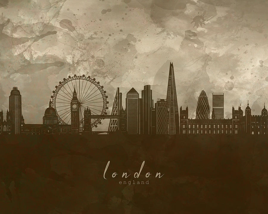 London Skyline Panorama 4 Digital Art