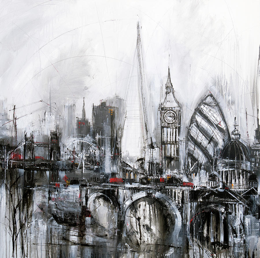 London Skyline Painting
