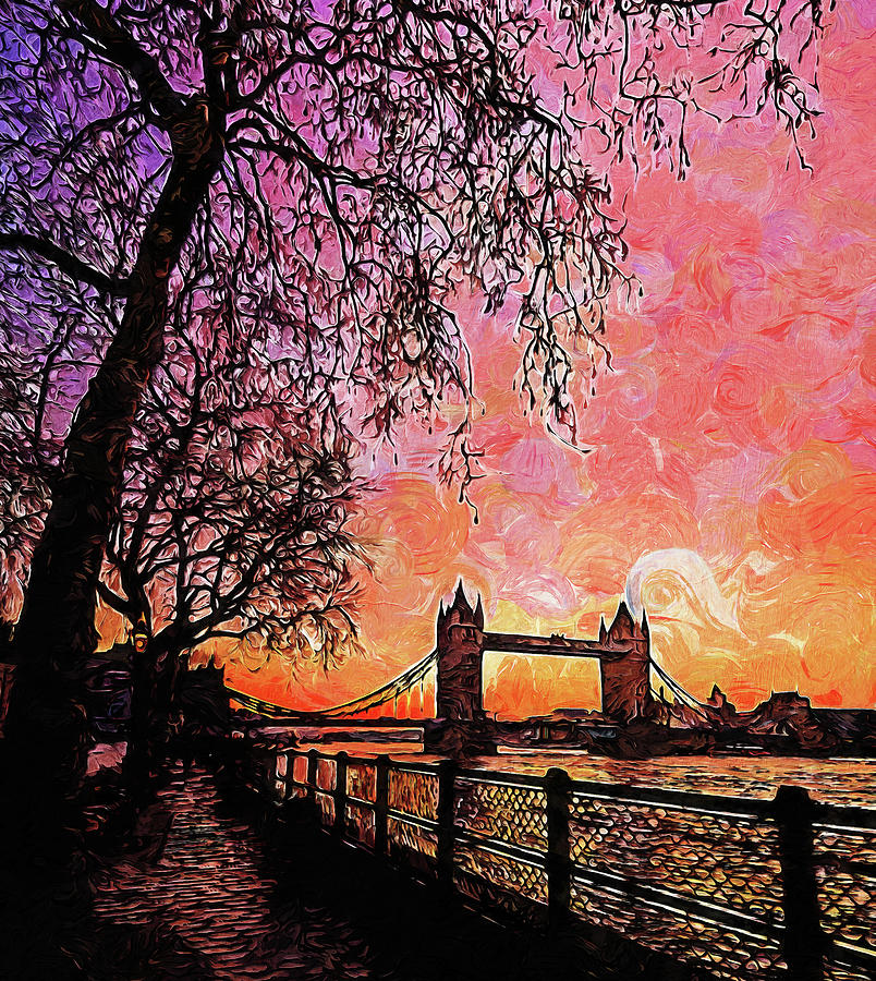 London, Tower Bridge - 09 Painting