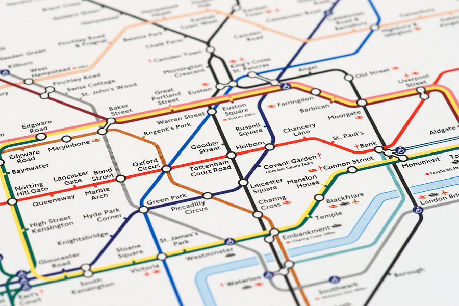 London tube map printed on mouse pad Photograph by Ermingut