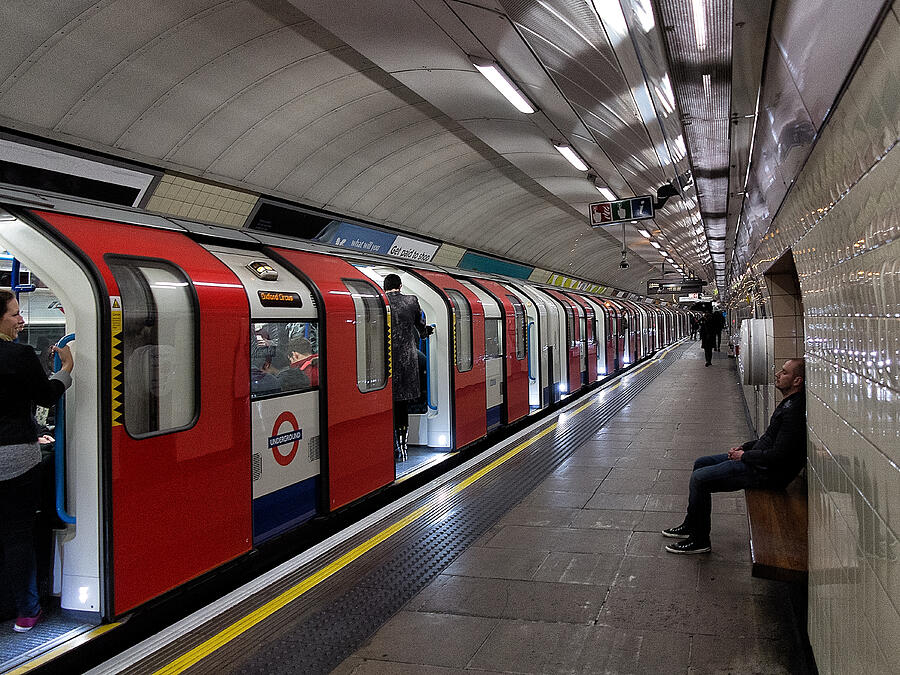 London Tube scene Photograph by Izzet Keribar