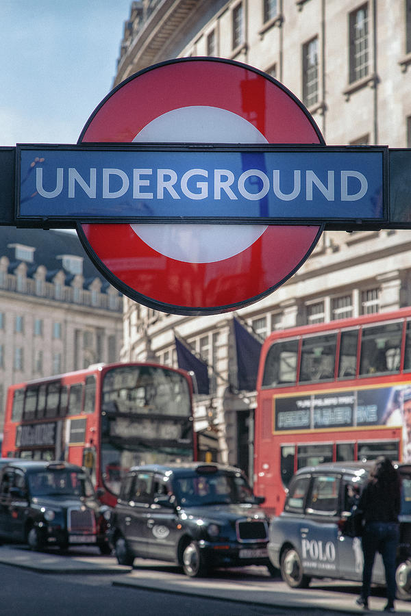 London Underground Sign Photograph by Georgia Clare