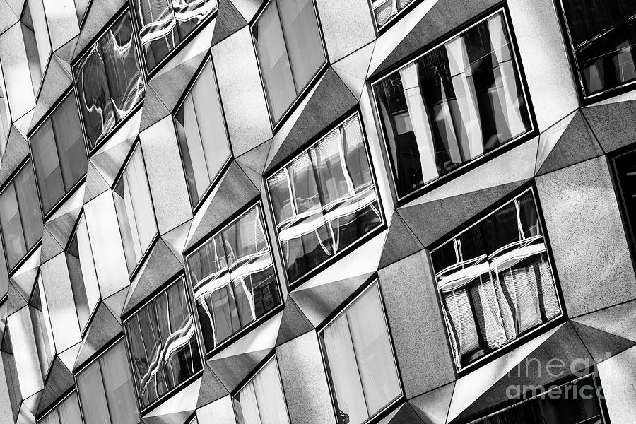 London Wall Office Architecture Monochrome Photograph by Tim Gainey