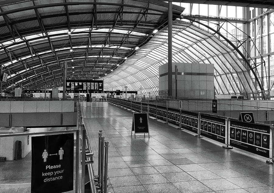 London Lockdown Waterloo Station  Photograph by Shirley Mitchell