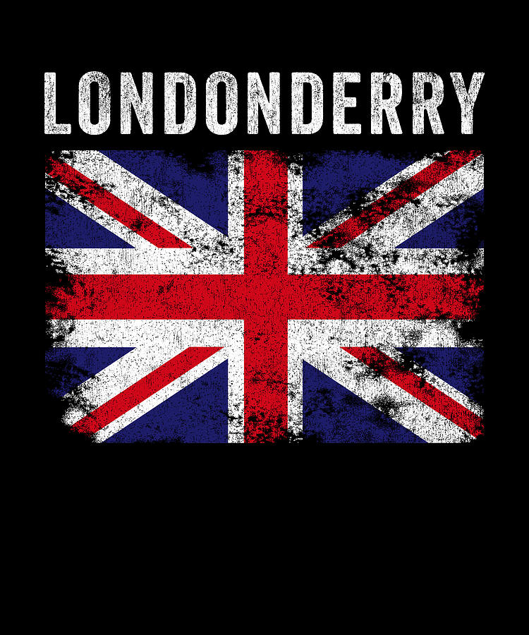 Londonderry UK Flag Northern Ireland Souvenir Digital Art by Vintage ...