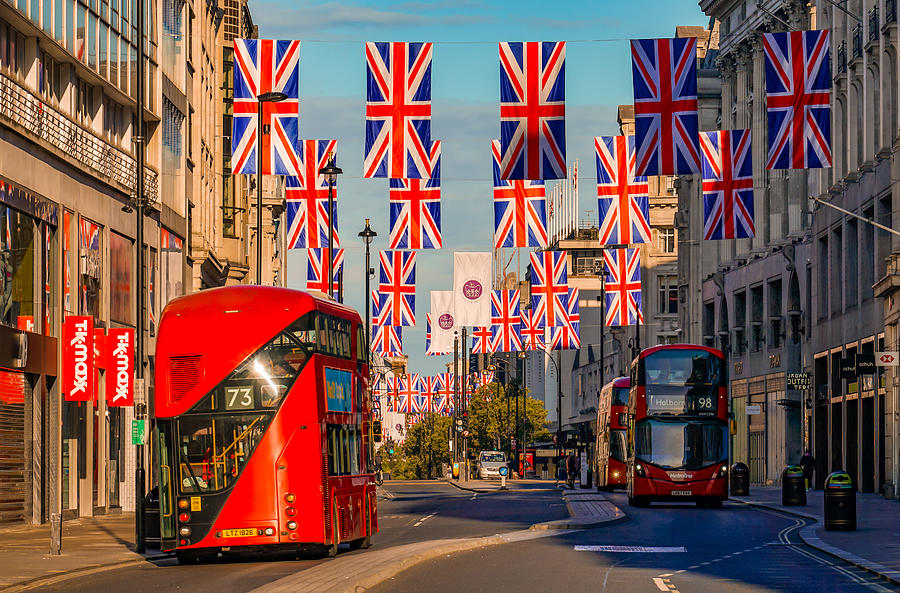 Londons Oxford Street Seen During The Queens Platinum Jubilee Celebrations Photograph