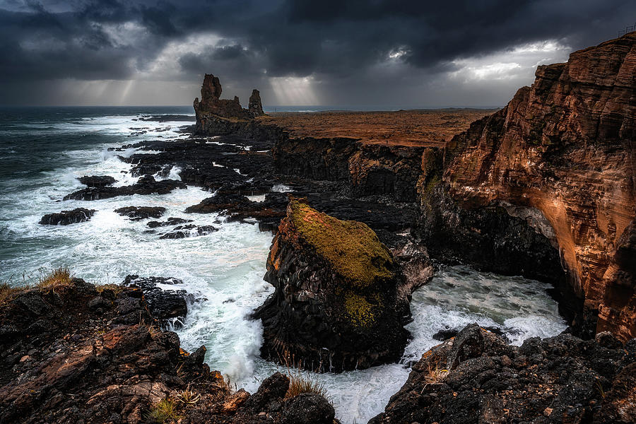 Londrangar Iceland Photograph by Dee Potter