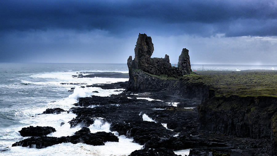 Londrangar - the Rocky Castle of Iceland Photograph by Dee Potter