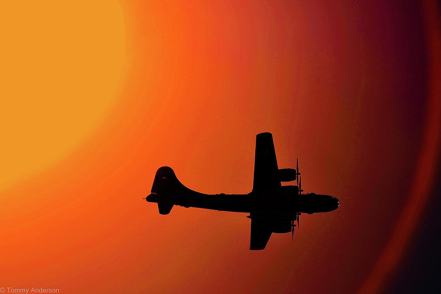 Lone B-29 Superfortress Digital Art