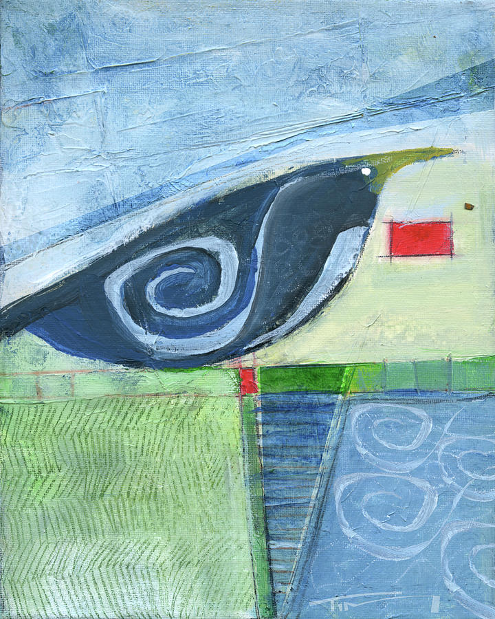Lone Bird Poolside Painting by Tim Nyberg Lone Bird Poolside Painting by Tim Nyberg