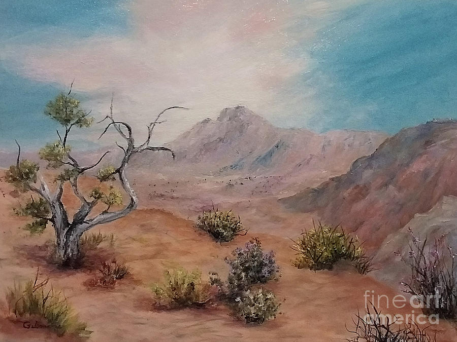 Lone Bristle Cone Pine Painting by Roseann Gilmore