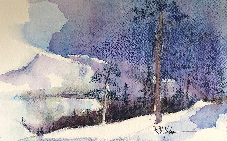 Lone Mountain Painting by Robert Yonke
