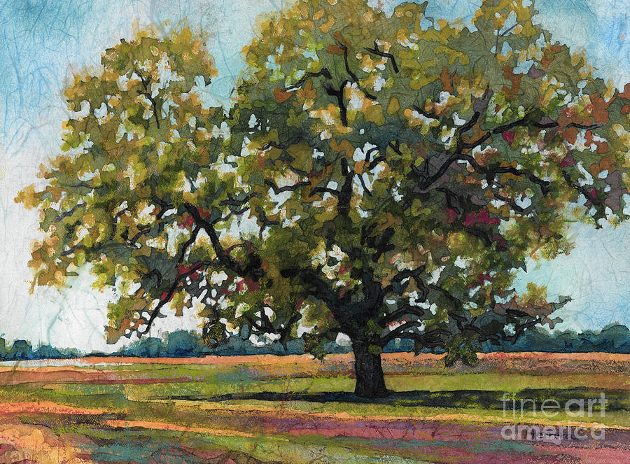 Lone Oak - Umber Painting
