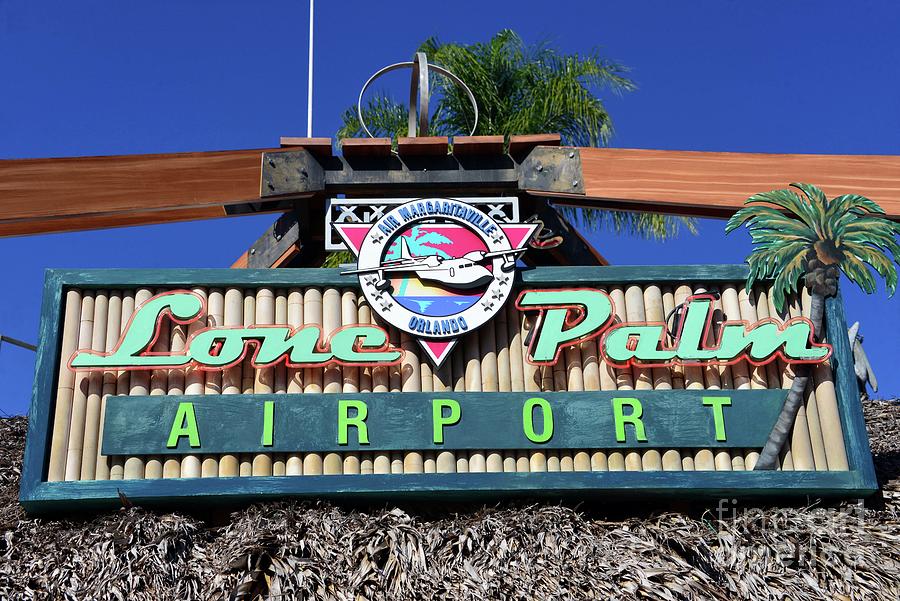 Lone Palm Airport Sign Photograph