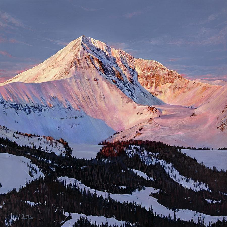 Lone Peak Painting by Averi Iris