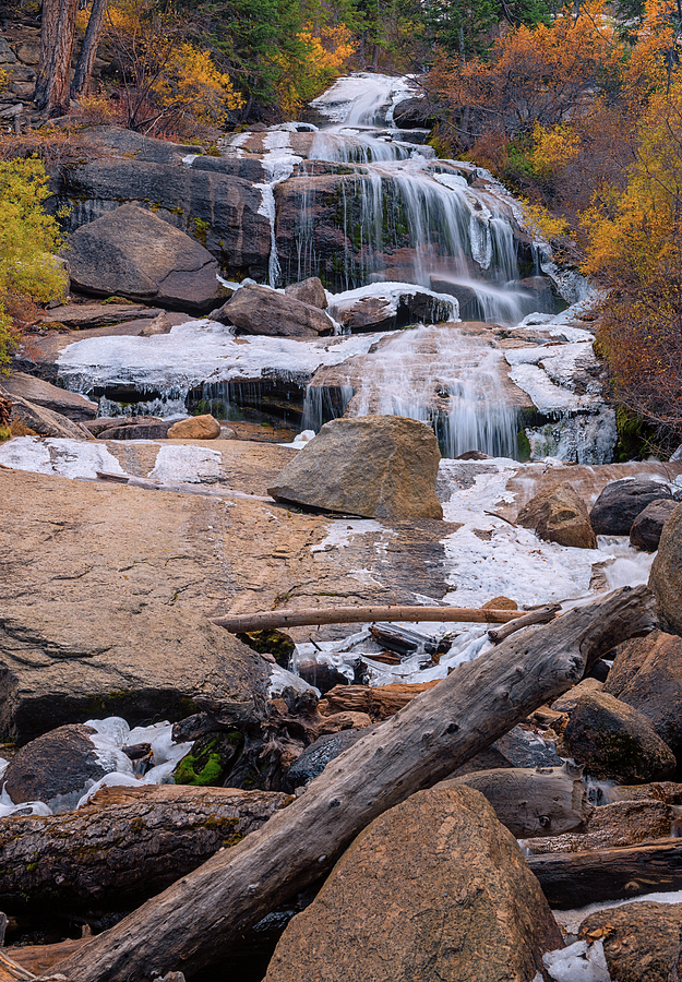 Lone Pine Creek Falls Photograph by Loree Johnson