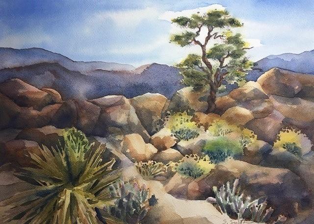 Lone Pinyon Pine Painting By Sylvia Smith Fine Art America