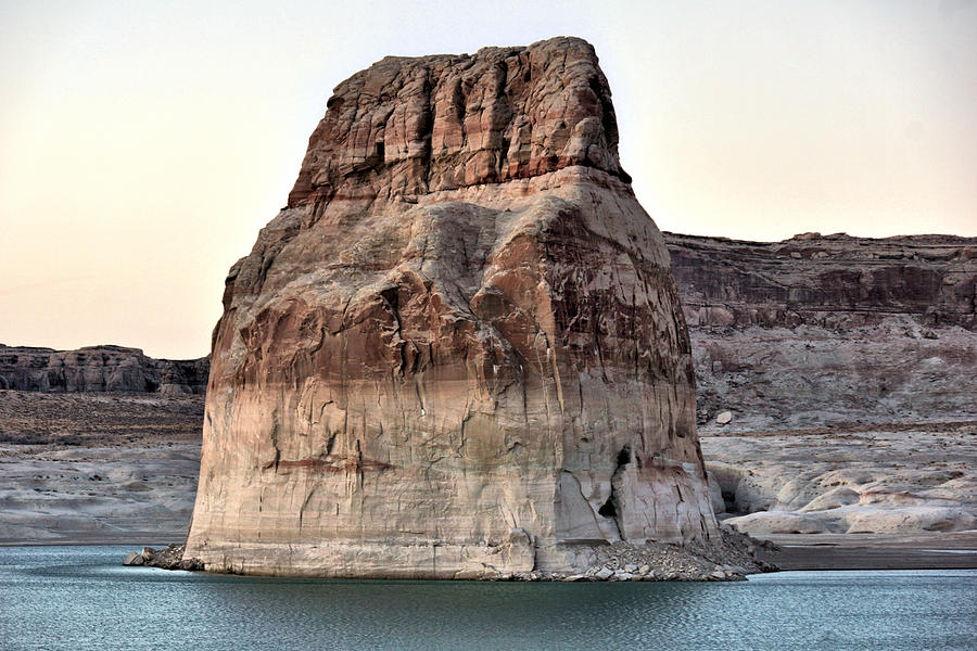 Lone Rock Lake Powell utah Photograph by John Trommer Fine Art