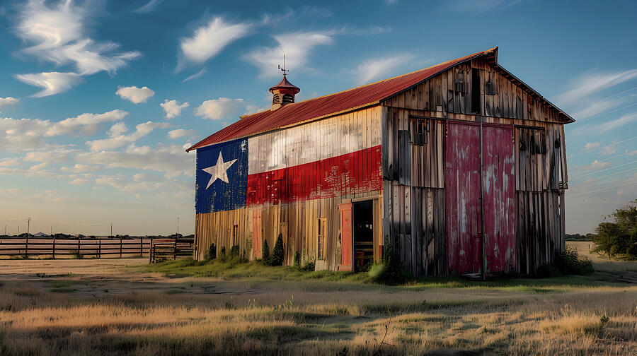 'Lone Star Barn Digital Art by Jordan Blake - Fine Art America