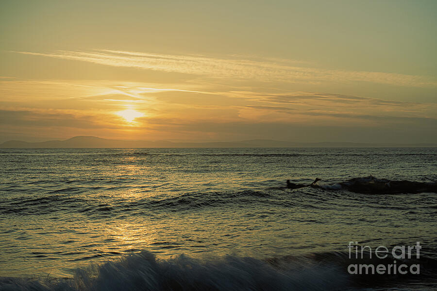 Sunset Photograph - Lone Surfer #3 by Rob Marlow
