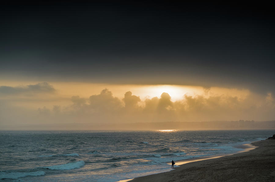 Nature Photograph - Lone Surfer by Angelo DeVal