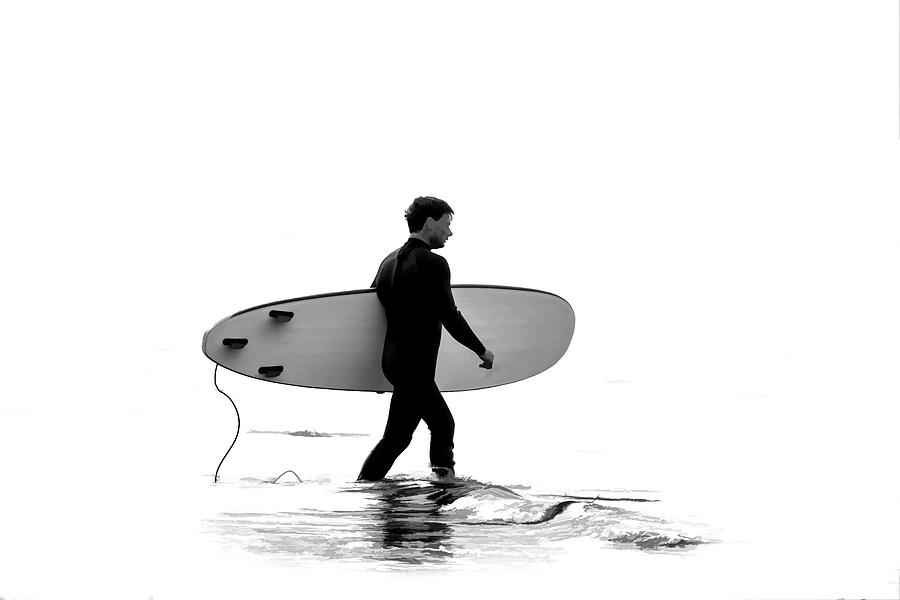 Lone surfer  Photograph by Dan Friend