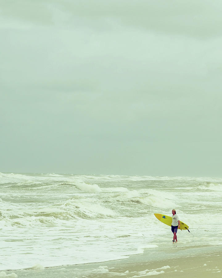 Lone Surfer Photograph by Laura Fasulo