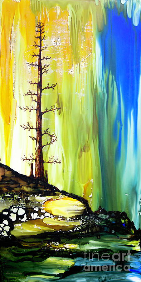 Lone Tree Painting by Jan Killian