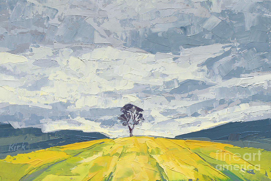 Lone Tree, 2015 Painting by PJ Kirk
