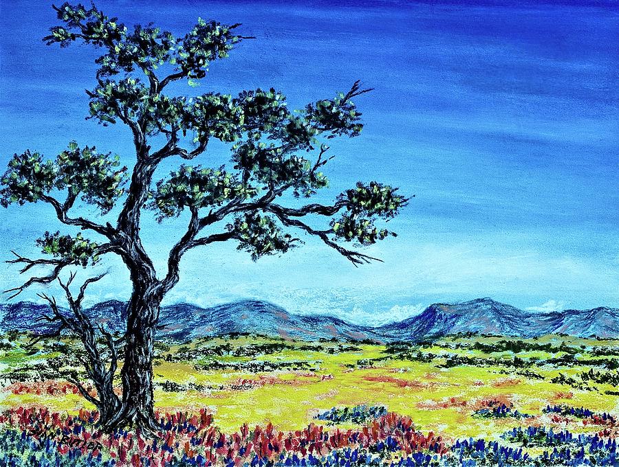 Lone Valley Tree Painting Painting by The James Roney Collection