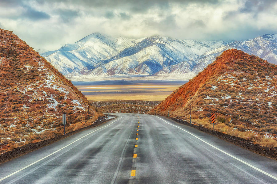 Loneliest Road in America Photograph by Marc Crumpler